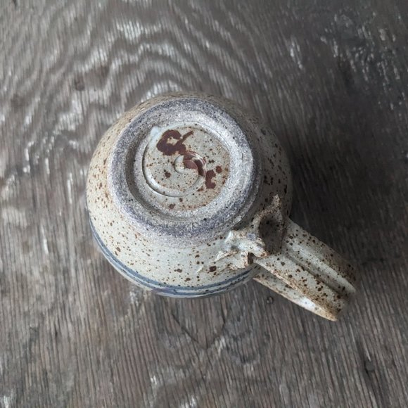 Two Handmade Ceramic Mugs Grey and Blue - Picture 9 of 9